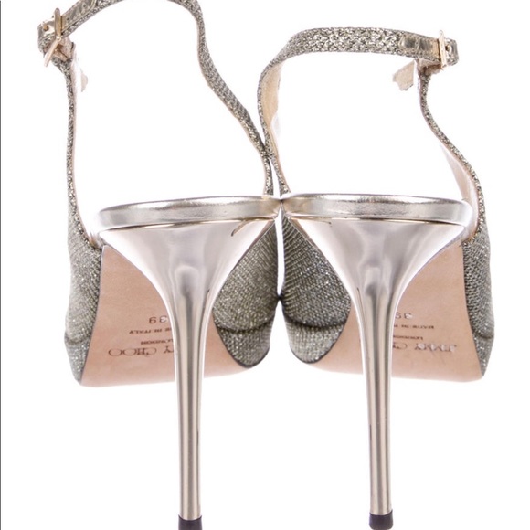 Jimmy Choo Glitter Slingbacks - Picture 4 of 5